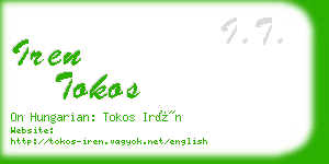 iren tokos business card